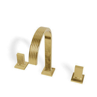 Treemme Kea Смеситель для раковины на 3 отверстия Brushed Brass