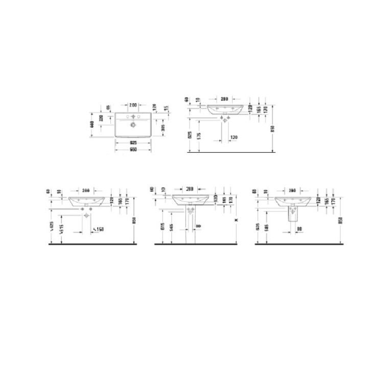Раковина Duravit D-Neo, 65 см, белая, 2366650000