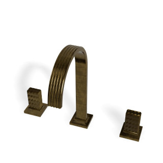 Treemme Kea Смеситель для раковины на 3 отверстия Brushed Burnished