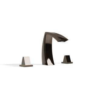 Treemme Arche Смеситель для раковины на 3 отверстия Polished Black Chrome