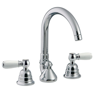 Treemme Old Italy Смеситель для раковины на 3 отверстия Chrome