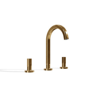 Treemme Appia Смеситель для раковины на 3 отверстия Brushed Gold