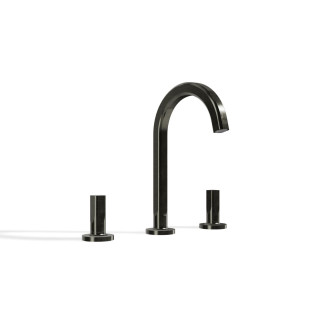 Treemme Appia Смеситель для раковины на 3 отверстия Brushed Black Chrome