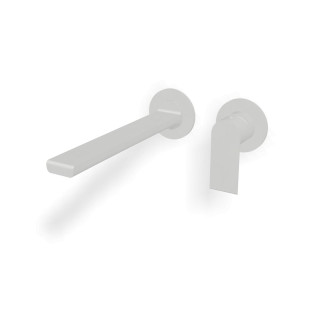 Treemme Bamboo Смеситель для раковины на 2 отверстия Matt White