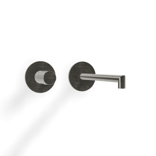 Treemme 28mm Смеситель для раковины на 2 отверстия Brushed Stainless Steel