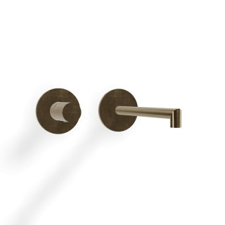 Treemme 28mm Смеситель для раковины на 2 отверстия Yellow Gold-PVD