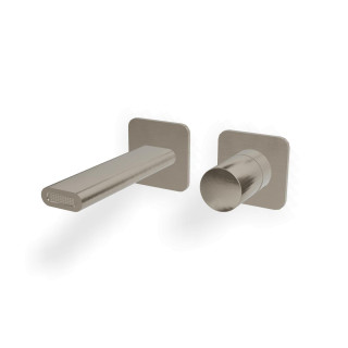 Treemme NANOtech Смеситель для раковины на 2 отверстия Brushed Nickel