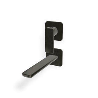 Treemme Hask Смеситель для раковины на 2 отверстия Brushed Black Chrome