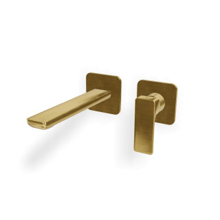 Treemme Hask Смеситель для раковины на 2 отверстия Brushed Brass
