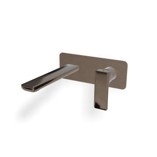 Treemme Hask Смеситель для раковины на 2 отверстия Polished Black Chrome