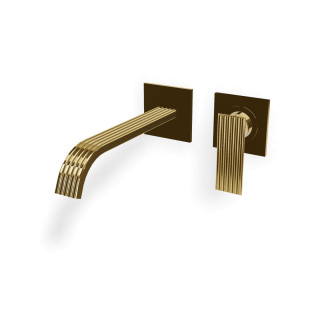 Treemme IOS Смеситель для раковины на 2 отверстия 24k Gold