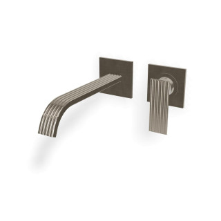 Treemme IOS Смеситель для раковины на 2 отверстия Brushed Nickel