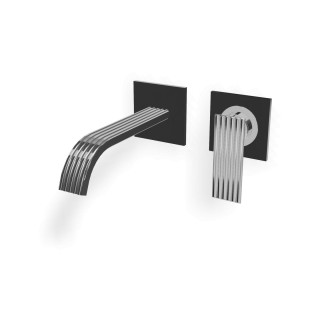 Treemme IOS Смеситель для раковины на 2 отверстия Chrome