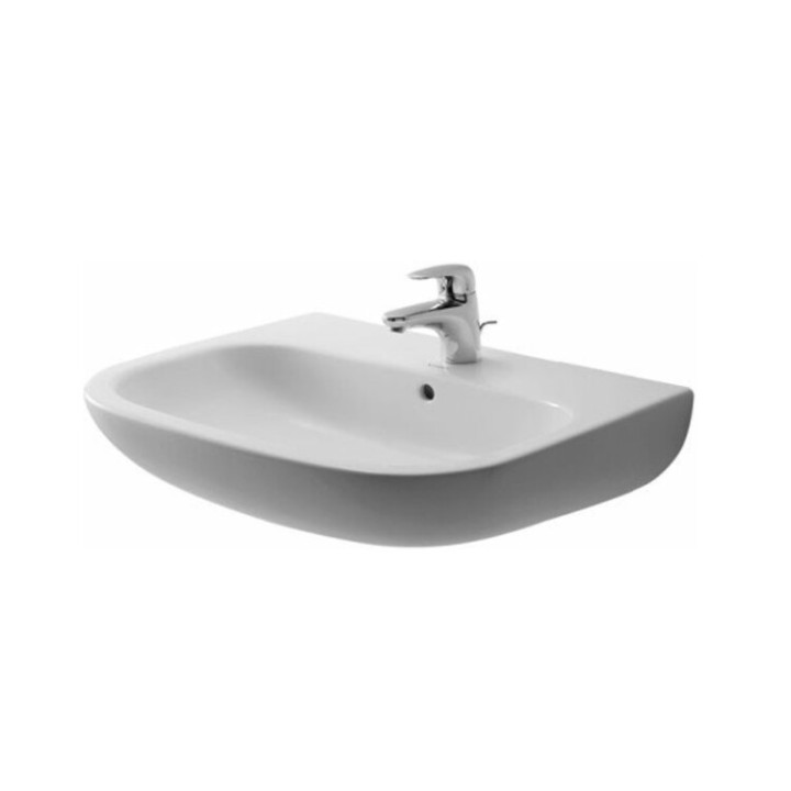 Раковина Duravit D-Code, 65 см, белая глянцевая, 23106500002