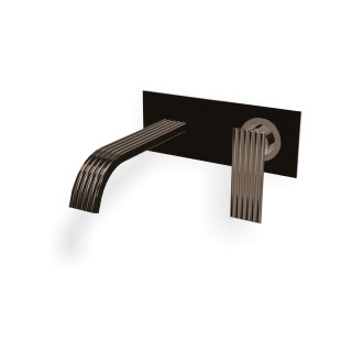 Treemme IOS Смеситель для раковины на 2 отверстия Polished Black Chrome