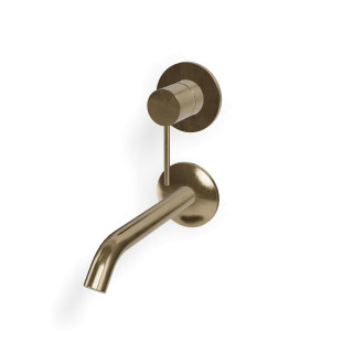 Treemme 40mm Смеситель для раковины на 2 отверстия Yellow Gold-PVD