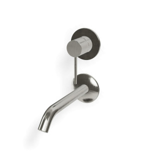 Treemme 40mm Смеситель для раковины на 2 отверстия Brushed Stainless Steel