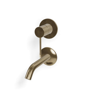 Treemme 40mm Смеситель для раковины на 2 отверстия Yellow Gold-PVD