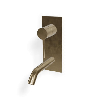 Treemme 40mm Смеситель для раковины на 2 отверстия Yellow Gold-PVD