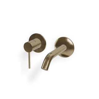 Treemme 40mm Смеситель для раковины на 2 отверстия Yellow Gold-PVD