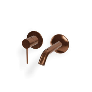 Treemme 40mm Смеситель для раковины на 2 отверстия Bronze-PVD