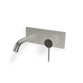 Treemme 40mm Смеситель для раковины на 2 отверстия Brushed Stainless Steel