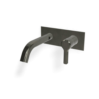 Treemme Aurelia Смеситель для раковины на 2 отверстия Brushed Black Chrome