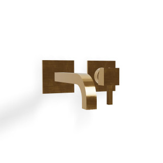 Treemme X-Change_Mono Смеситель для раковины, длина излива 17.5 см Brushed Gold