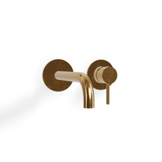 Treemme X-Change_Mono Смеситель для раковины, длина излива 17.5 см Brushed Gold