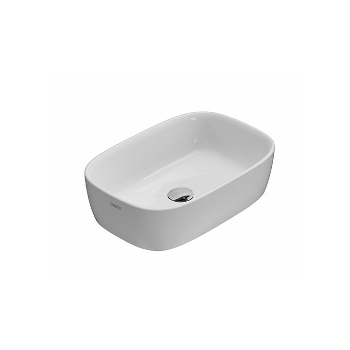 Раковина Globo Genesis 55 см белая глянцевая, GE044BI