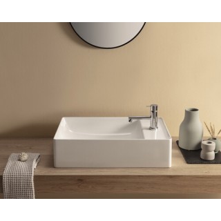 Globo T-Edge Раковина накладная 55x35x14 см белый глянцевый Ceraslide – Bataform