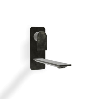 Treemme RAN Смеситель для раковины, длина излива 26.2 см Brushed Black Chrome