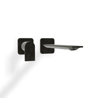 Treemme RAN Смеситель для раковины, длина излива 26.5 см Brushed Black Chrome