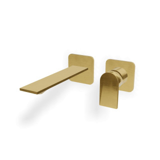 Treemme RAN Смеситель для раковины, длина излива 21.5 см Brushed Brass