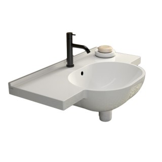 Раковина Globo Mode 80 см – белый глянец, ME080BI