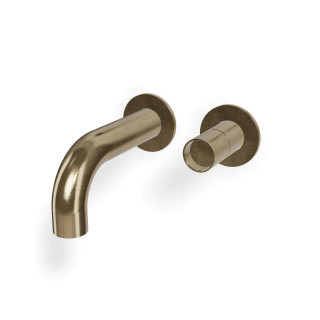 Treemme Watertube Смеситель для раковины, длина излива 19 см Yellow Gold-PVD