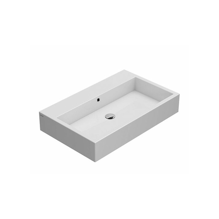 Раковина Globo Stone 80 см подвесная белая, SCQ81BI