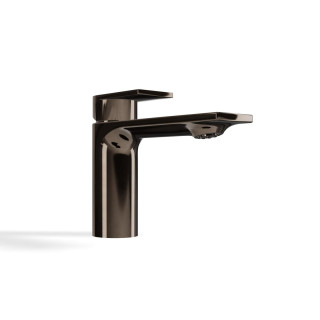 Treemme RAN Смеситель для раковины низкий 14.3 см Polished Black Chrome