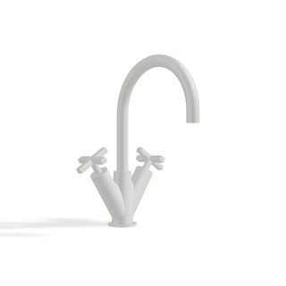 Treemme Line Смеситель для раковины Matt White