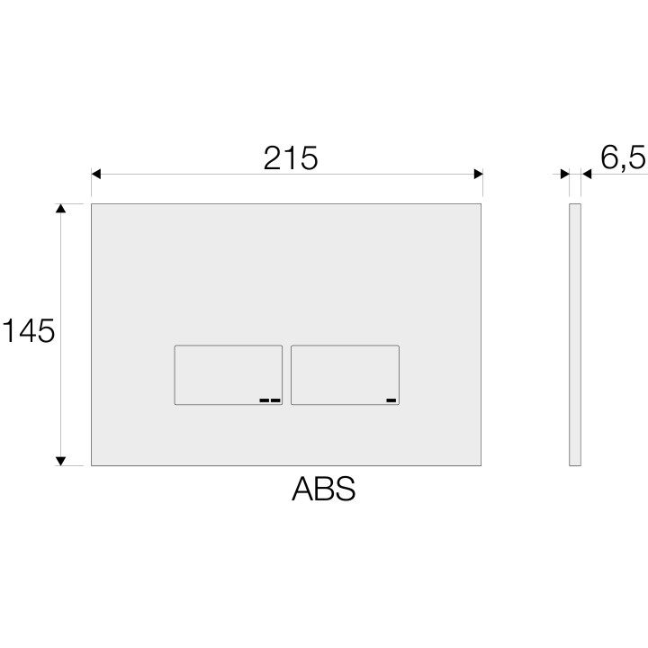Клавиша смыва Valsir P3 хром, VS0869235