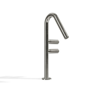 Treemme 22mm Смеситель для раковины высокий 34 см Brushed Stainless Steel