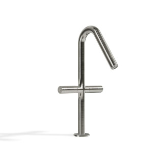 Treemme 22mm Смеситель для раковины высокий 33.6 см Brushed Stainless Steel