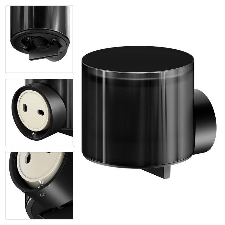 Дозатор KEUCO REVA черный матовый, 12852379000