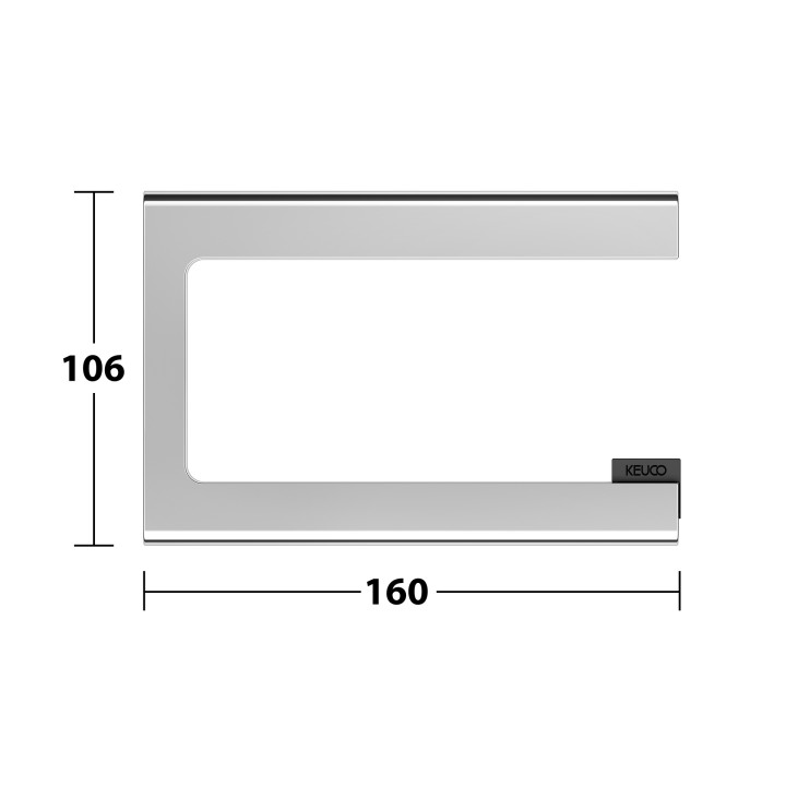 KEUCO Edition 400 - Держатель туалетной бумаги, 11562010000