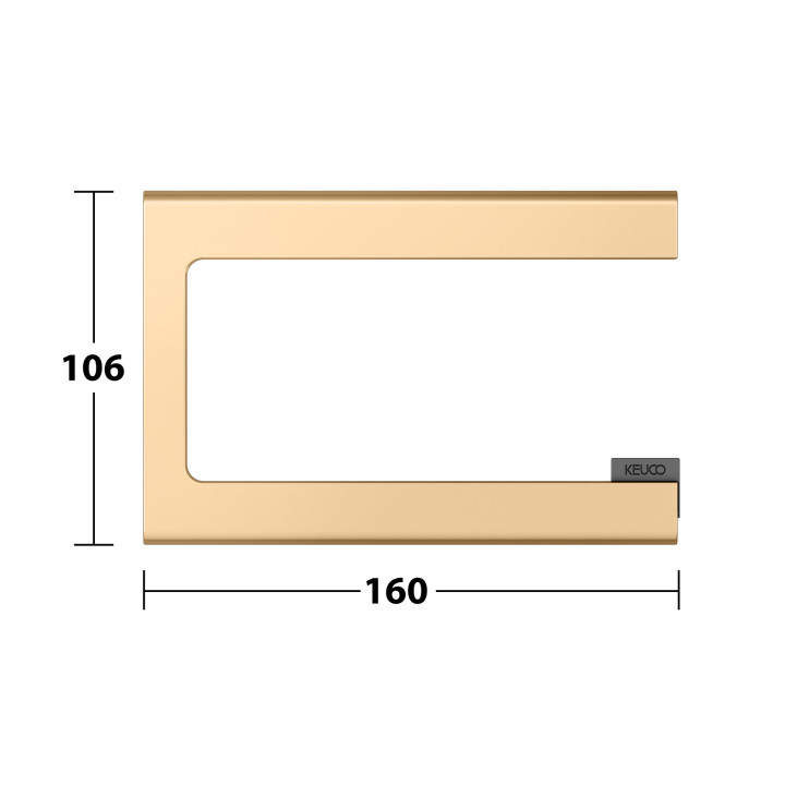Держатель KEUCO Edition 400 латунь, 11562250000