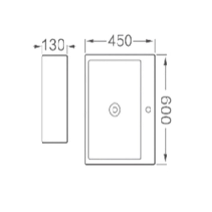 Раковина накладная Splendy Memory 60 см белая, ME10560T1NW