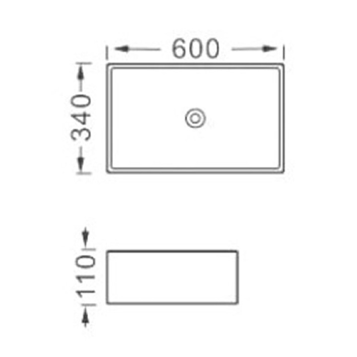 Раковина накладная Splendy Confession, CO10560T0NW