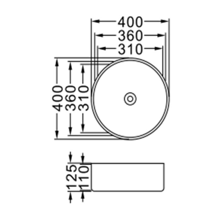 Раковина Splendy Bliss 40x40 см белая матовая, BL10540T0NWM