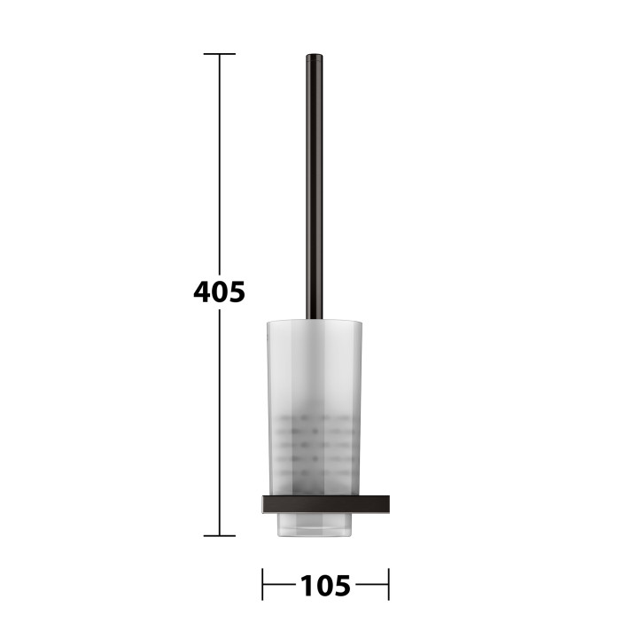 KEUCO Ёршик для унитаза титан черный, 11164359000