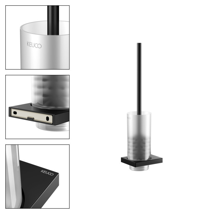 KEUCO Edition 11 ёршик черный матовый, 11164379000